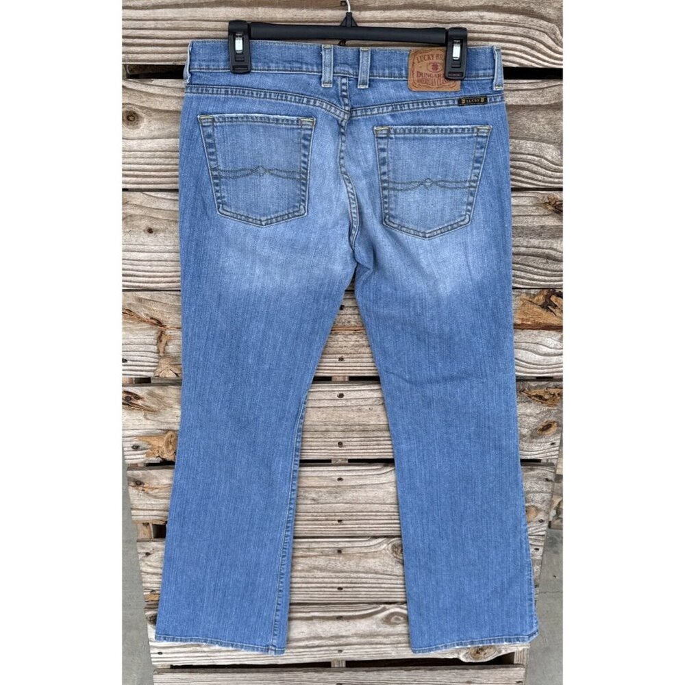 Lucky Brand Jeans Womens Size‎ 8 Blue Sundown X Flare Mid Rise USA Vintage